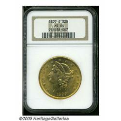 1899-S $20 MS64 NGC. Fully struck with flashy ora