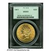 Image 1 : 1901 $20 MS64 PCGS. Sharply struck with a bright,