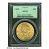 Image 1 : 1903 $20 MS64 PCGS. Well struck and lustrous, wit