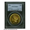 1904 $20 MS63 PCGS. This bright, flashy, prooflik