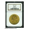 1904 $20 MS64 NGC. A lovely near-Gem, lustrous an