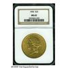 Image 3 : 1904 $20 MS65 NGC. Brilliant and lustrous, with m