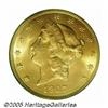 Image 1 : 1907-D $20 MS65 PCGS. Brilliant and satiny. A spl