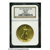 Image 3 : 1907 $20 High Relief, Wire Rim MS64 NGC. After ma