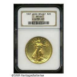 1907 $20 High Relief PR64 NGC. After 24 Ultra Hig