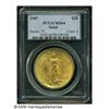 Image 1 : 1907 $20 Arabic Numerals MS64 PCGS. Two or three 