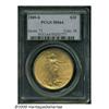 Image 1 : 1909-S $20 MS64 PCGS. Two as struck strike-throug