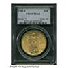 Image 1 : 1909-S $20 MS64 PCGS. Boldly detailed with pleasi