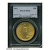 Image 1 : 1911 $20 MS63 PCGS. Well struck with lovely lime-