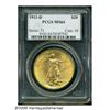 Image 1 : 1913-D $20 MS64 PCGS. Boldly struck, with unusual