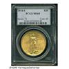 1914-S $20 MS65 PCGS. Peach-gold surfaces are imb