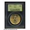 Image 1 : 1924 $20 MS64 PCGS. Good color and luster, with o