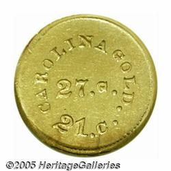 (1842-52) G$1 A.Bechtler Dollar, 27G. 21C. MS62 N