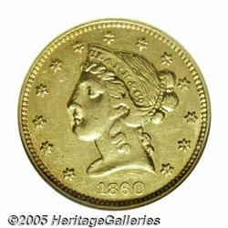 1860 $5 Clark, Gruber & Co. Five Dollar MS61 NGC.