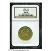 Image 3 : 1852 $10 Humbert Ten Dollar AU58 NGC. Kagin-10, R