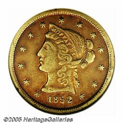 1852 Moffat & Co. $10 Wide Date Ten Dollar AU53 N