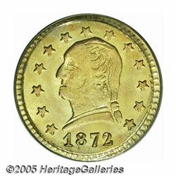 1872 25C Washington Round 25 Cents, BG-818, Low R