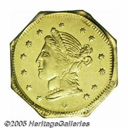 1868 $1 Liberty Octagonal 1 Dollar, BG-1105, High