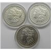 Image 1 : 3-XF/AU MORGAN DOLLARS, 1886, 1896,
