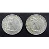Image 2 : 1936 & 1939 WALKING LIBERTY HALF DOLLARS AU/BU