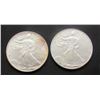 Image 1 : 1997 & 1986 AMERICAN SILVER EAGLES