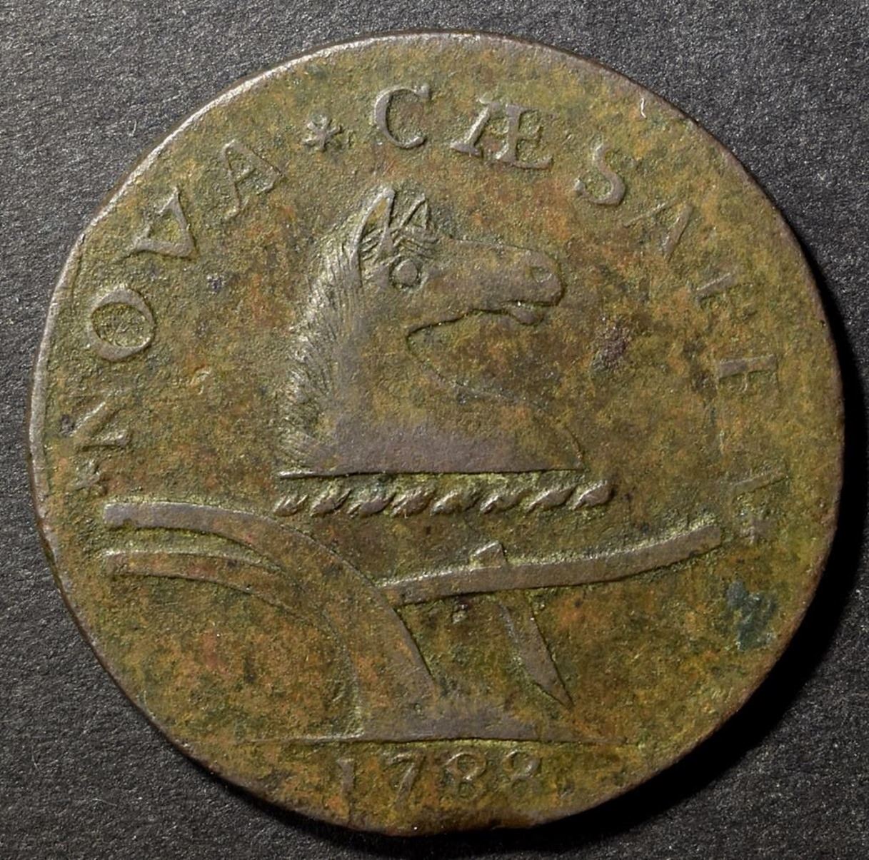 1788 NEW JERSEY COLONIAL COIN, VF