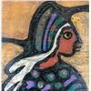 Image 3 : Norval Morriseau Canadian Acrylic on Birch Skin