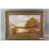 Image 4 : Hudson River Oil Board Framed Artist Signed
