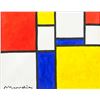 Image 2 : Piet Mondrian Dutch Abstract Oil on Canvas