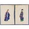Image 1 : Pair Chinese Watercolour Painting on Paper Framed