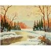 Image 2 : Oil on Board Signed A. Fousek Canadian Landscape