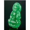 Image 3 : Burma Fine Green Jadeite Carved Guanyin Pendant