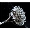 Image 2 : 10K White Gold Diamond Cluster Ring CRV $1350