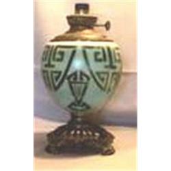 PHILALINOCO'S GREEN SHIELD, 14"F, 1890 CIRCA 