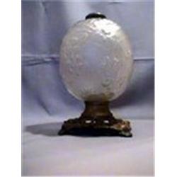 SPIDERWEB, WHITE SATIN, ROUND, 9 1/2", 1900 CIRCA 