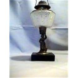 DAIRY MAID FIGURE, STAR & DEER FONT, 11 1/4"B, 1875 CIRCA 