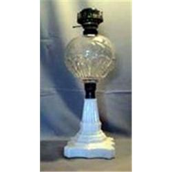 HOBBS LAMP, HOBBS CONN., HOBBS STAR PANEL FONT, ETCHED 17 1/2