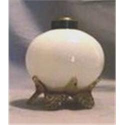 MINI LAMP APPLIED GLASS FEET, 4 1/2"C, 1885 CIRCA