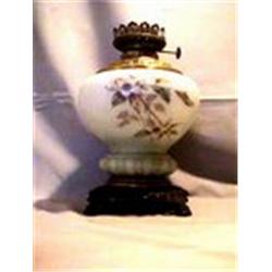 APPLE BLOSSOM LAMP, 11 1/4"B, 1890 CIRCA