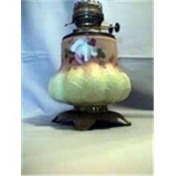 PAINTED BURMESE LAMP, 11 1/2"B, 1895 CIRCA 