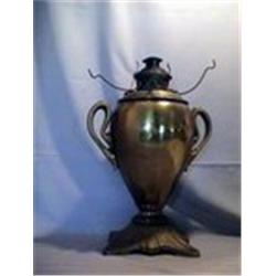 BRASS URN LAMP, 16 1/4"F, 1885 CIRCA 