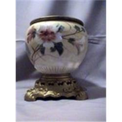 FLORAL LAMP BASE 8"-R, 1885 CIRCA