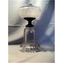 LG CONTAINER STEM LAMP 12 3/4"-C, 1890 CIRCA