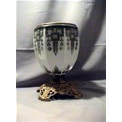 PHILABRASCO LAMP BASE, GREEN, 10 1/4"R, 1890 CIRCA