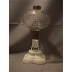 HOBB BLACKBERRY HOBBS CONNECTOR LAMP, 10 1/2"C, 1870 CIRCA
