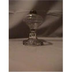 ALL GLASS WHEELER 1858-1867, 6 3/4"C, 1858-1867 CIRCA