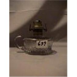 MILTON FINGER LAMP, 5"B, 1880 CIRCA 