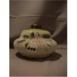 GLASS FLOWER & BERRY LAMP, 5"C, 1890 CIRCA