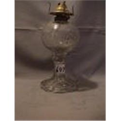 RINGED BULLSEYE LAMP, 9 1/2"B 1870 CIRCA 