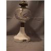 Image 1 : PANELLED BULLSEYE LAMP, MILK GLASS BASE, 12 1/4"B, 1870 CIRCA 